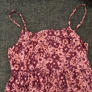 Midi wild fable purple and pink floral dress